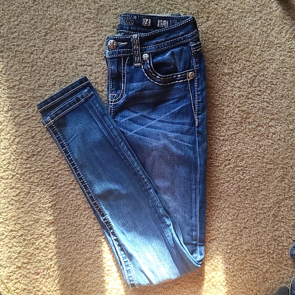 Hailey Mid-Rise Skinny Stretch Miss Me Jeans